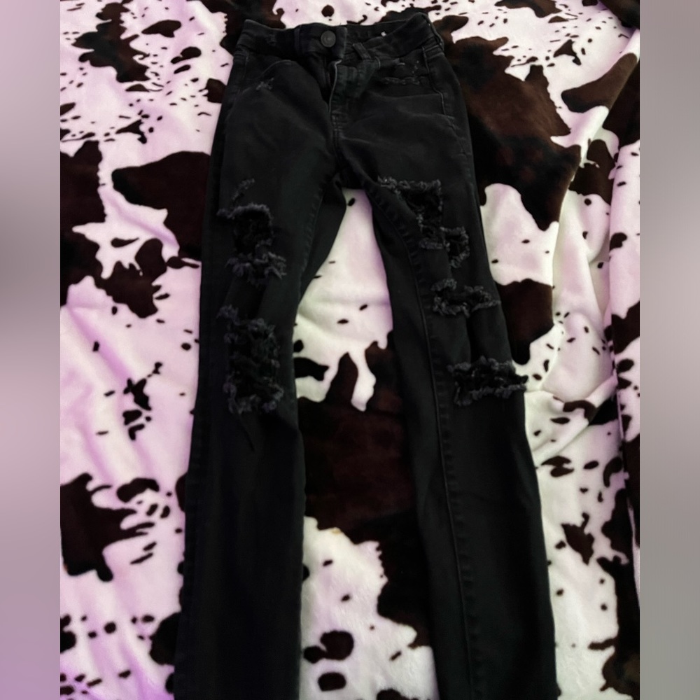 Black American Eagle Curvy Skinny Jeans